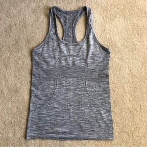 Lululemon Run Swiftly Tech Racerback Tank Top Gray size 6